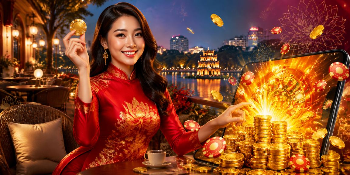 Không gian giải trí Việt Nam minh họa người dùng đọc kết quả xổ số trực tuyến